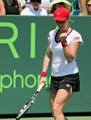 Kim Clijsters (BEL) competes against Julia Goerges (GER) during the Day 4 of the Sony Ericsson Open at Crandon Park Tennis Center on March 22, 2012 in Key Biscayne, Florida - USA.