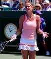 Julia Goerges (GER) competes against Kim Clijsters (BEL) during the Day 4 of the Sony Ericsson Open at Crandon Park Tennis Center on March 22, 2012 in Key Biscayne, Florida - USA.