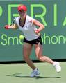 Kim Clijsters (BEL) competes against Julia Goerges (GER) during the Day 4 of the Sony Ericsson Open at Crandon Park Tennis Center on March 22, 2012 in Key Biscayne, Florida - USA.