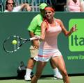 Julia Goerges (GER) competes against Kim Clijsters (BEL) during the Day 4 of the Sony Ericsson Open at Crandon Park Tennis Center on March 22, 2012 in Key Biscayne, Florida - USA.