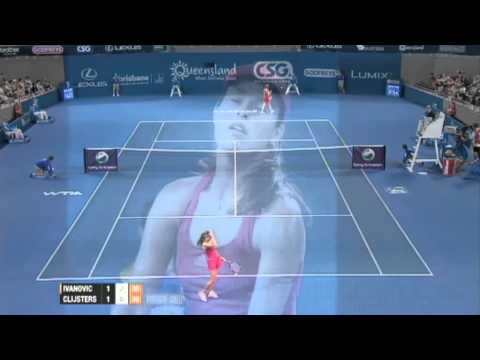 Ana Ivanovic v Kim Clijsters Highlights Women's Singles Rd 2: Brisbane International 2012