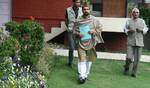 Chairman of Hurriyat conference Mirwaiz Umar Farooq Before media persons inside his house where he was place under house arrest on 21, May 2012.