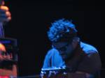 Ikey Owens, a keyboard player for the Mars Volta, performing in the Roy Wilkins Auditorium in St. Paul, MN, 21 April 2008