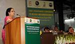 The Minister of State (Independent Charge) for Environment and Forests, Smt. Jayanthi Natarajan addressing at the inauguration of �A workshop to review Implementation of the Global Tiger Recovery Program�, in New Delhi on May 15, 2012.