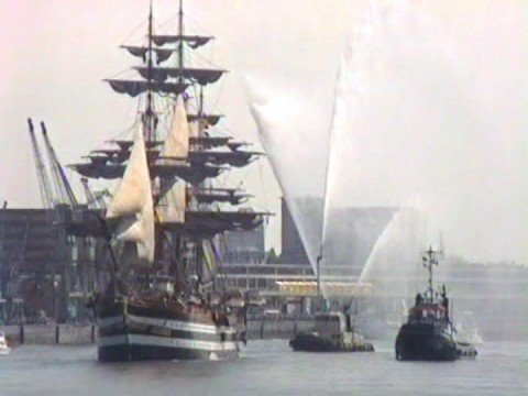 Amerigo Vespucci-- Sail out Antwerp 1993