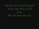 Don McLean- American Pie (with Lyrics)