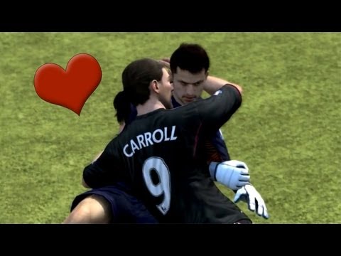 ಠ_ಠ (FIFA 12 Carroll Fabianski kissing original)