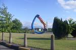 The accordion-like structure in Ballindine, which has become a symbol of the village.