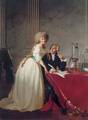 Portrait of Antoine Lavoisier and his Wife, chemist Marie-Anne Pierrette Paulze