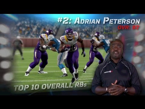 Madden 13: Top 10 Running Backs with OVR Ratings