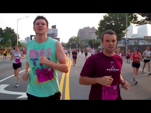 Tripp and Tyler Run the Peachtree Road Race