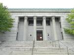 The former Worcester County Courthouse, Worcester, Massachusetts, USA. It has the interesting motto: Obedience to Law is Liberty. According to Preservation Worcester, the building was built in stages 