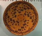 Basketry tray, Chumash, Santa Barbara Mission, early 1800s. Exhibit from the Native American Collection, Peabody Museum, Harvard University, Cambridge, Massachusetts, USA.