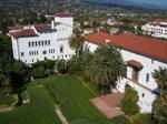 Santa Barbara County Courthouse, constructed in 1929, designed by William Mooser in the Spanish Colonial/Moorish Revival style.