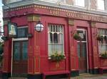 The Queen Victoria Public House is the main focus point of Albert Square (pictured)