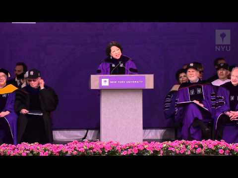 NYU 2012 Commencement--Justice Sotomayor's Speech