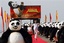 Actor Jack Black participates in a stunt on the Carlton beach pier for the film "Kung Fu Panda"