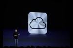 Apple CEO Steve Jobs talks about iCloud at the Worldwide Developers Conference in San Francisco (Foto vom 06.06.11).