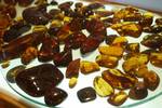 Display of polished amber at the Museum of Amber. One of the main minerals of the state is amber, much of which is 25 million years old, with quality comparable to that found in the Dominican Republic.