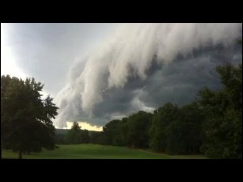 Awesome 'Tsunami' Shelf Cloud Over Richmond, VA - July 15