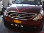 Tata Motors Aria car at an auto expo-automobile-India.