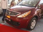 Tata Aria car by Tata Motors at an Auto Expo-Automobile-India.