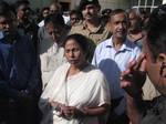 West Bengal Chief Minister Mamata Banerjee arrive at Bagdogra Airport in Siliguri on Friday 03 August 2012