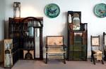 Furniture pieces by Carlo Bugatti in Austria-Hungary