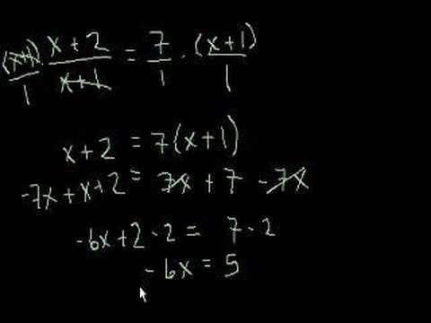 Algebra: Linear Equations 4