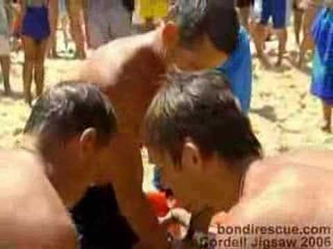 Bondi lifeguards bring a man back to life!