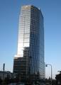 MGM Tower, former company headquarters highlighted by the famous Leo the Lion logo at the top