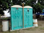 Public portable toilets are available along the beach of Bayawan City, Negros Oriental