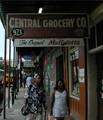 Sign outside Central Grocery Store in New Orleans, where muffuletta sandwich originated in 1906.