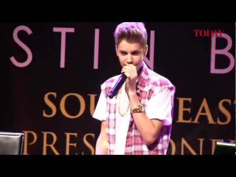 Justin Bieber South East Asia press conference for Believe