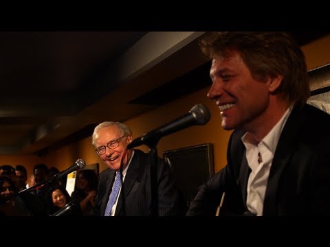 Warren Buffett & Jon Bon Jovi: A Ukulele Duet For Charity