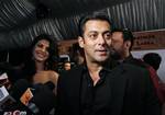 Bollywood actor Salman Khan and Sri Lankan born Bollywood actress Jacqueline Fernandez, left, interact with the media as they arrive for a fashion show as part of the three-day long International Indian Film Academy (IIFA) awards in Colombo, Sri Lanka, Thursday, June 3, 2010. Some of India's top movie stars converged in Sri Lanka on Thursday for Bollywood's annual roadshow despite calls to boycott the event because of the alleged killing of Tamil civilians during the final stages of the country'