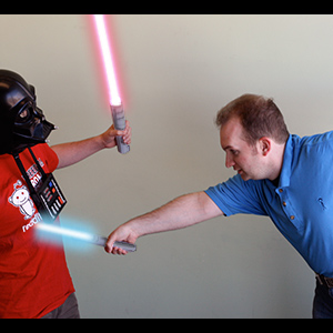 Lightsaber fight at reddit.