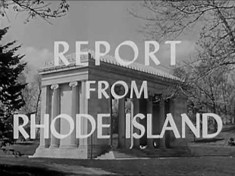 Report From Rhode Island - 1940's American Social Values / Educational Documentary