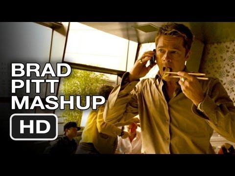 Brad Pitt : Eating Out - Mashup HD Movie - Brad Pitt Always Eats in Movies