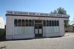 Building of the Standard Bank of British South Africa in the museum town at the Kimberley Big Hole