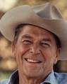 Ronald Reagan in a cowboy hat at Rancho Del Cielo