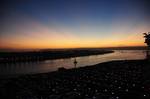 The aircraft carrier USS Ronald Reagan (CVN 76) departs its homeport of Naval Base Coronado on its way to Naval Base Kitsap for a scheduled docked planned incremental availability maintenance.