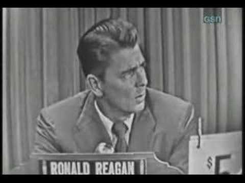 Whats my line? - Ronald Reagan