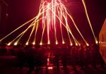 Sailors ring in the new year at midnight with a qualification fire of pencil flares in the first time zone west of the International Date Line aboard the aircraft carrier USS Carl Vinson (CVN 70)