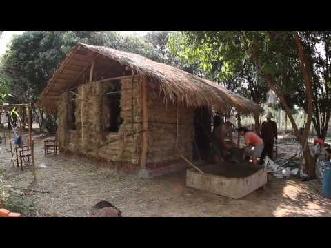 Hay bale mud house weekend - Khon Kaen Thailand