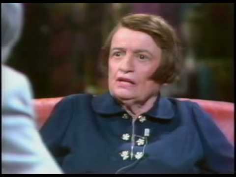 Ayn Rand Interview with Tom Snyder, (1 of 3)