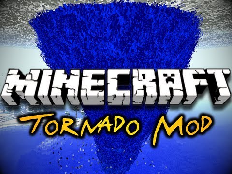 Minecraft Tornado Mod - CRAZY WEATHER, SIRENS, FLYING BLOCKS! (HD)