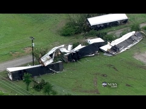 Texas Tornado Video: Tractor-Trailers Tossed Like Toys, Roofs Ripped Off Homes