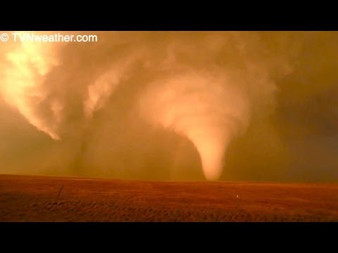 Jaw-dropping, violent tornado hurling deadly softball hail! June 22, 2012