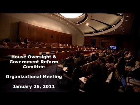 112th Congress Oversight Committee Organizational Meeting